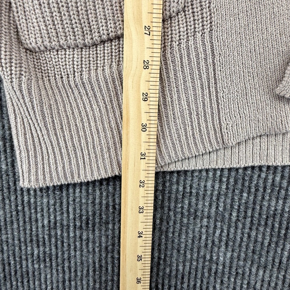Universal Thread Cardigan Sweater Womens M Taupe Excellent Open Cotton Knit - Picture 3 of 6